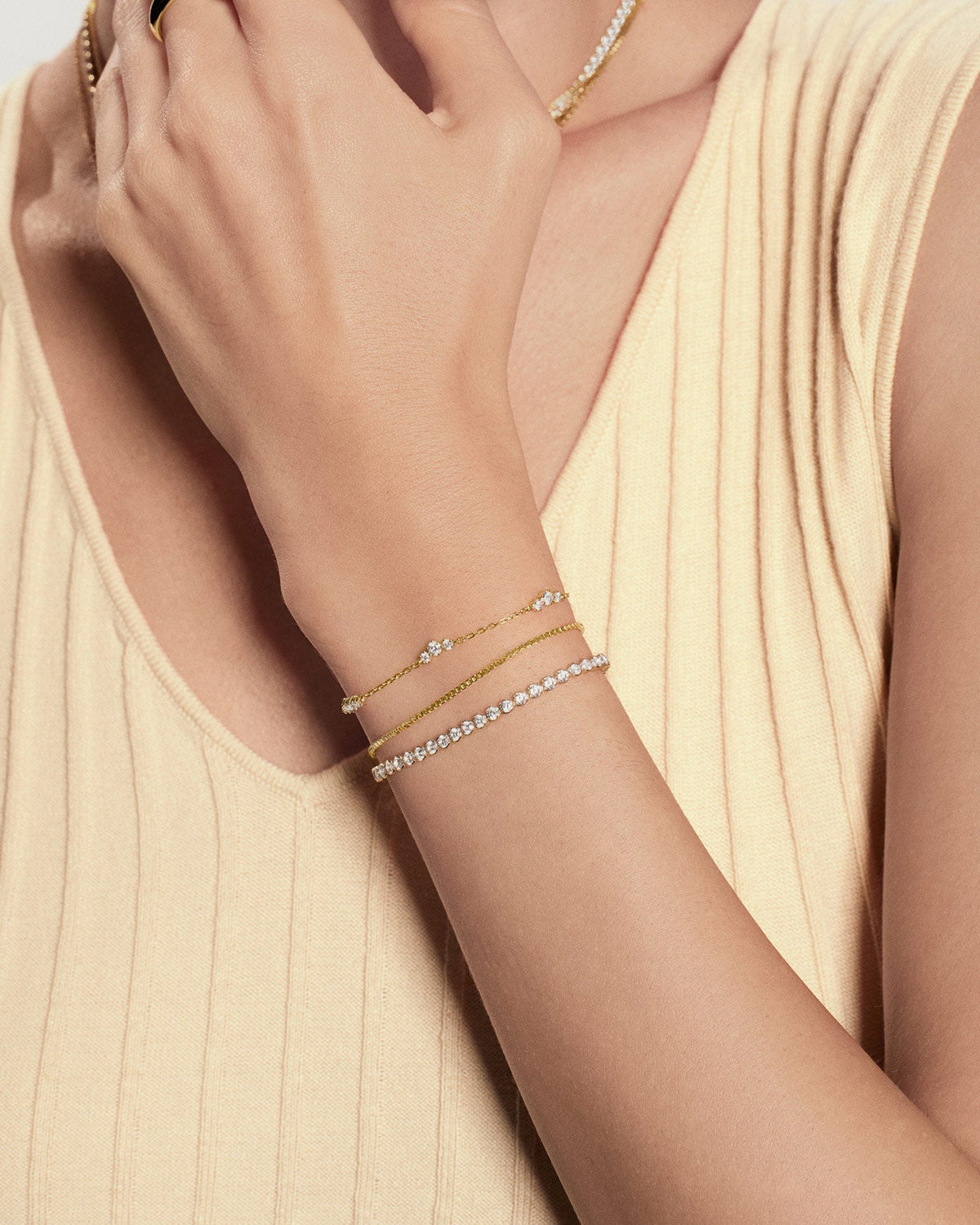 Ania Haie Gold Cluster Station Bracelet