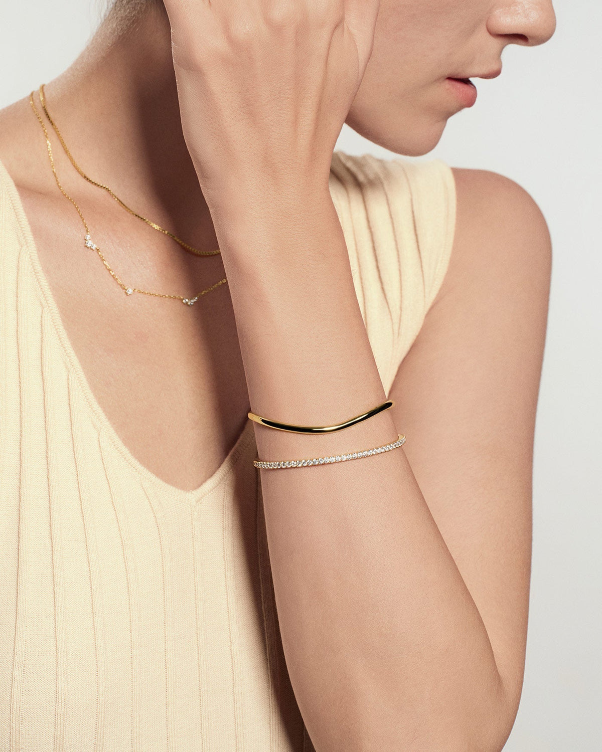 Ania Haie Gold Pave Tennis Bangle