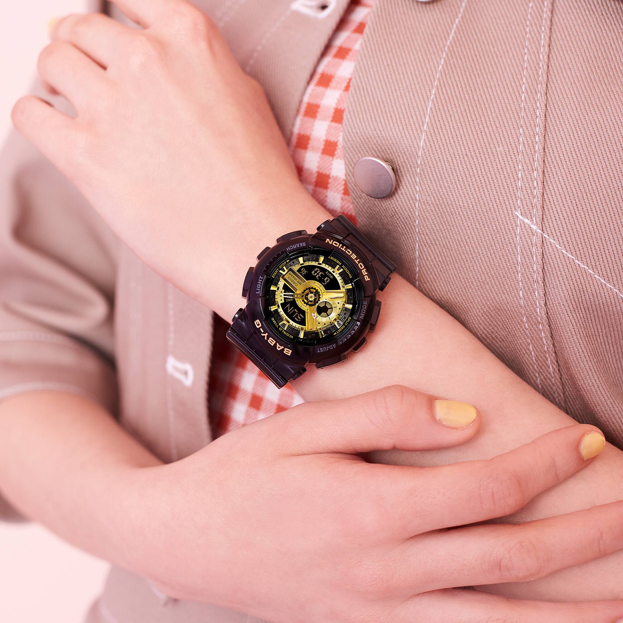 G-Shock Digital Black Resin Band Watch BA110X-1A