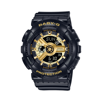 G-Shock 数字白色树脂表带手表 BA110X-1A