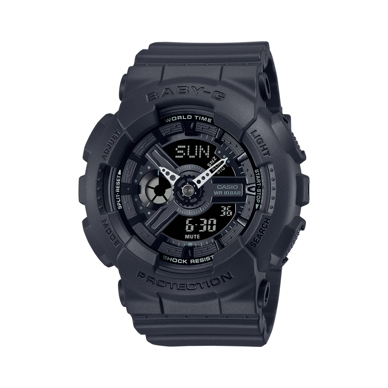 G-Shock 黑色树脂表带手表 BA110XBC-1A