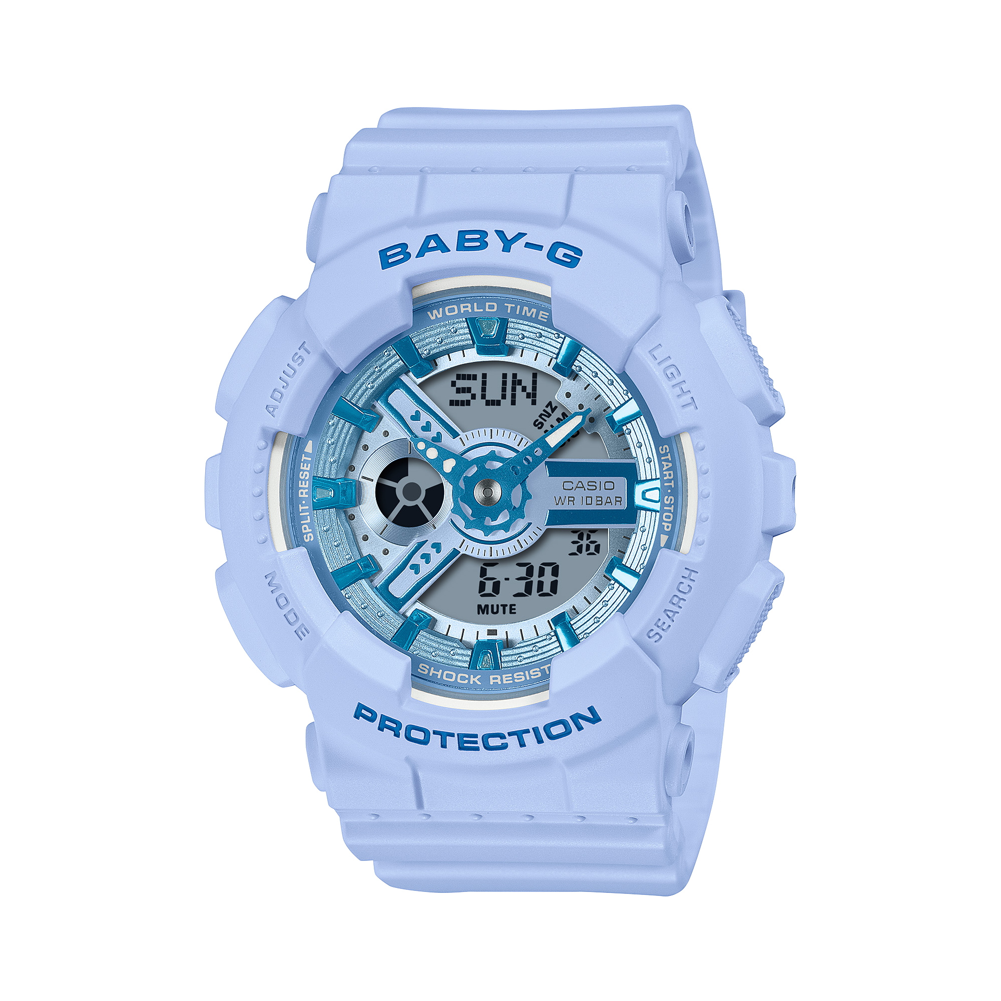 Baby-G Blue Dial Blue Resin Band Watch BA110YK-2A