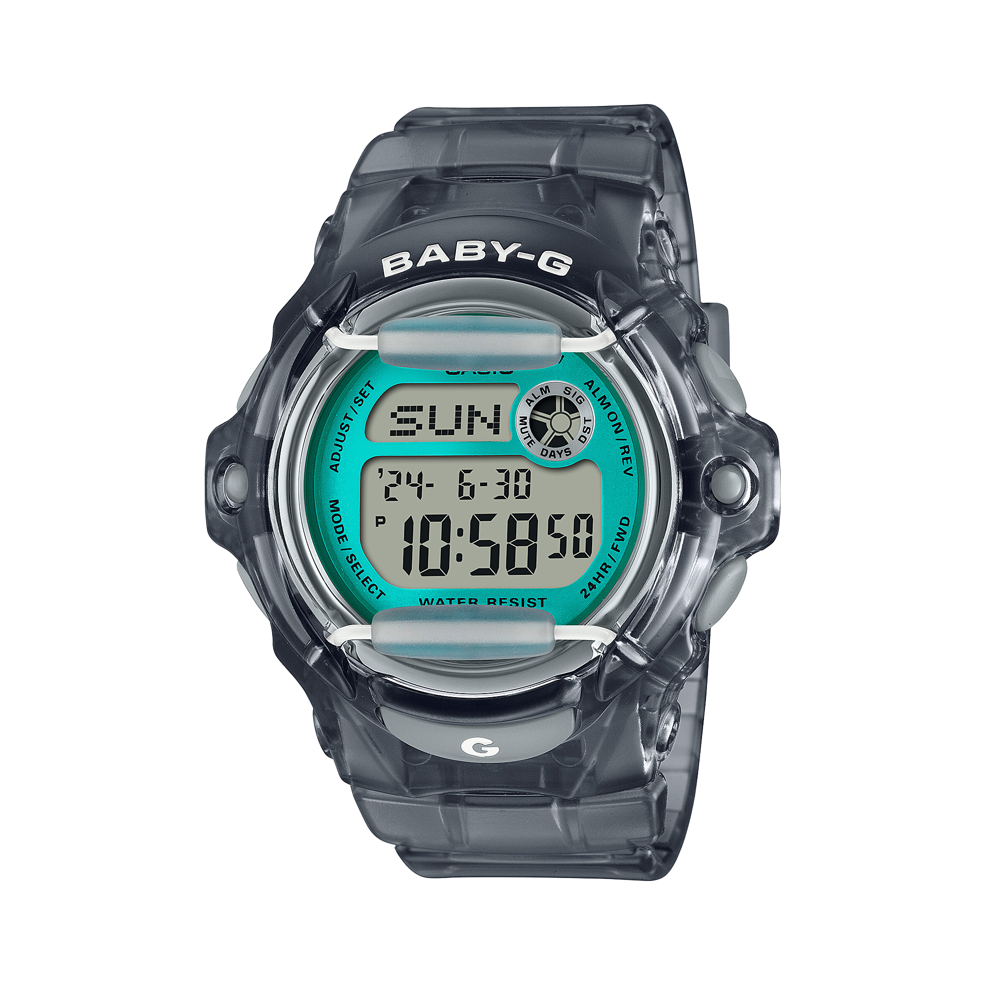 Baby-G Watch with Digital Display and 200M Water Resistance BG169U-8B