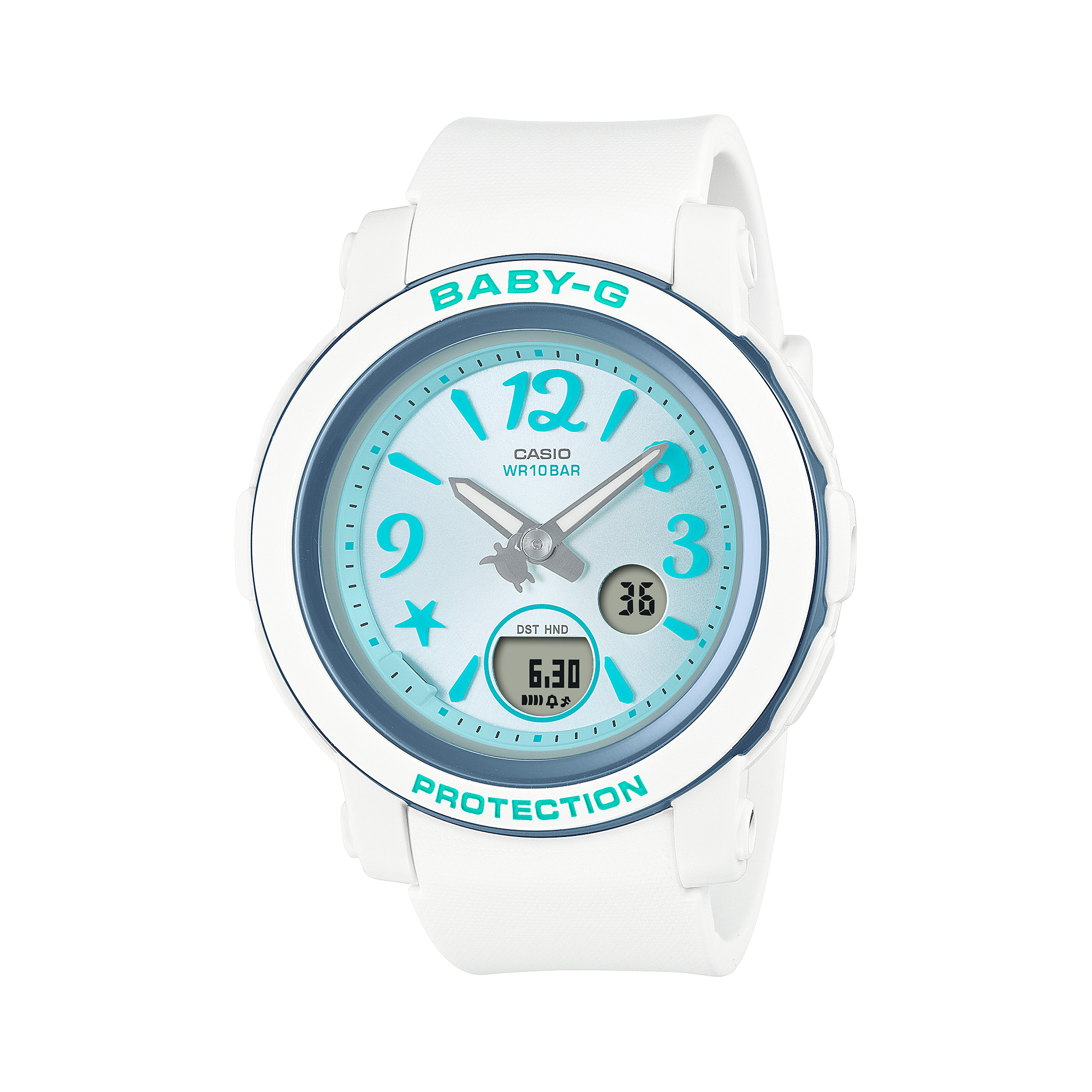 Baby-G White Dial White Resin Band Watch BGA290US-2A