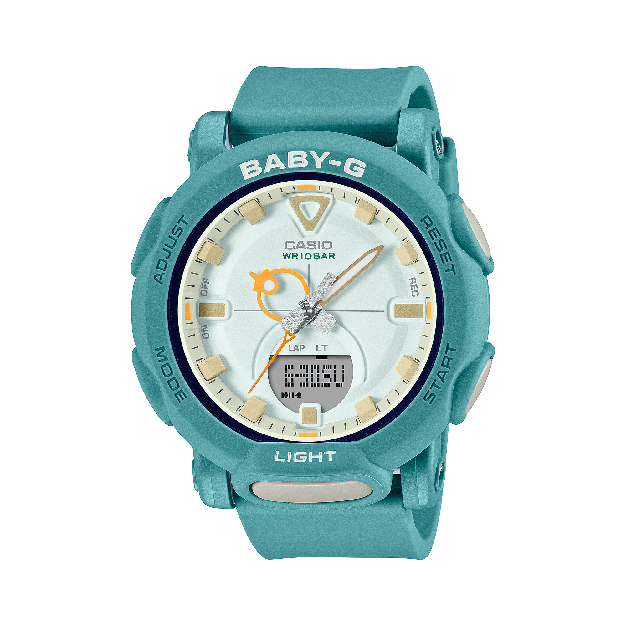 BABY-G DUO Retro Pop Green Resin Band Watch BGA310RP-3A