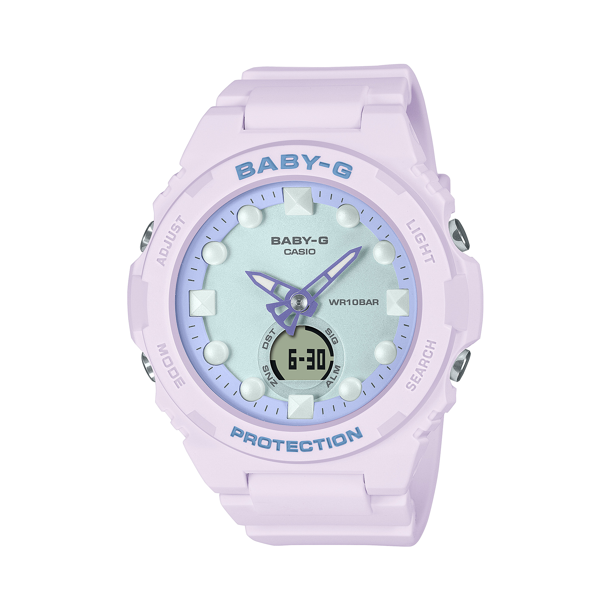 BABY-G DUO Holographic Pink Resin Band Watch BGA320FH-4A