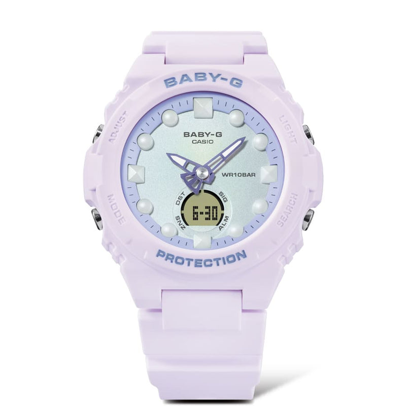 BABY-G DUO Holographic Pink Resin Band Watch BGA320FH-4A