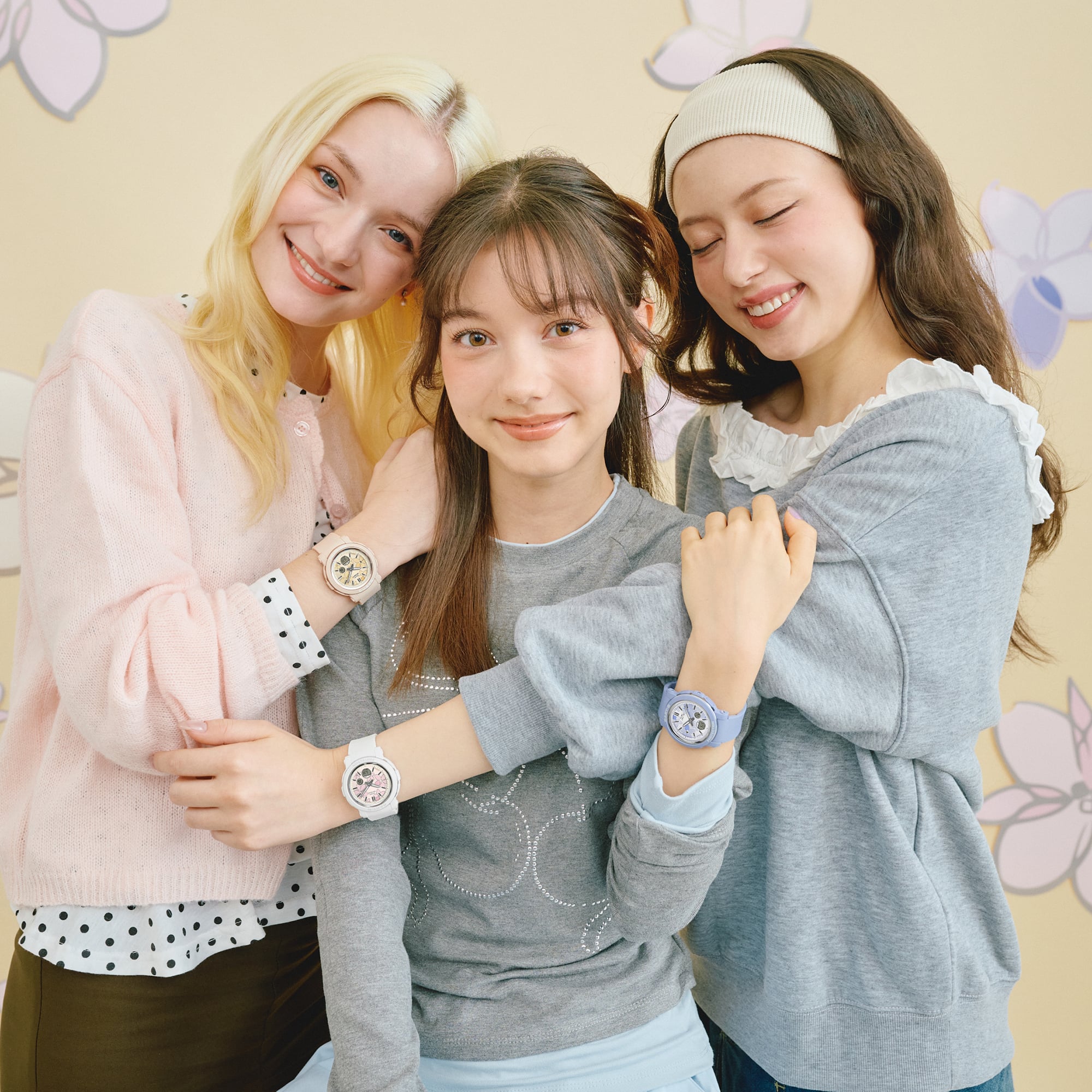 Baby-G Duo Floral Dial Blue Resin Band Watch BGA290FL-2A