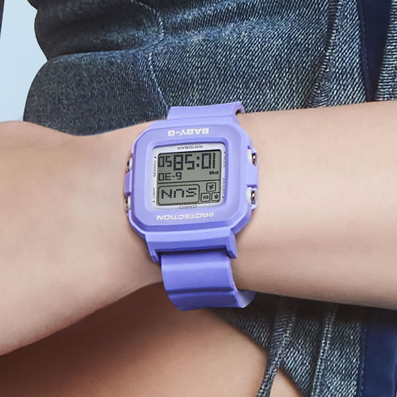 Baby-G Digital Purple Resin Band Watch BGD10K-6D