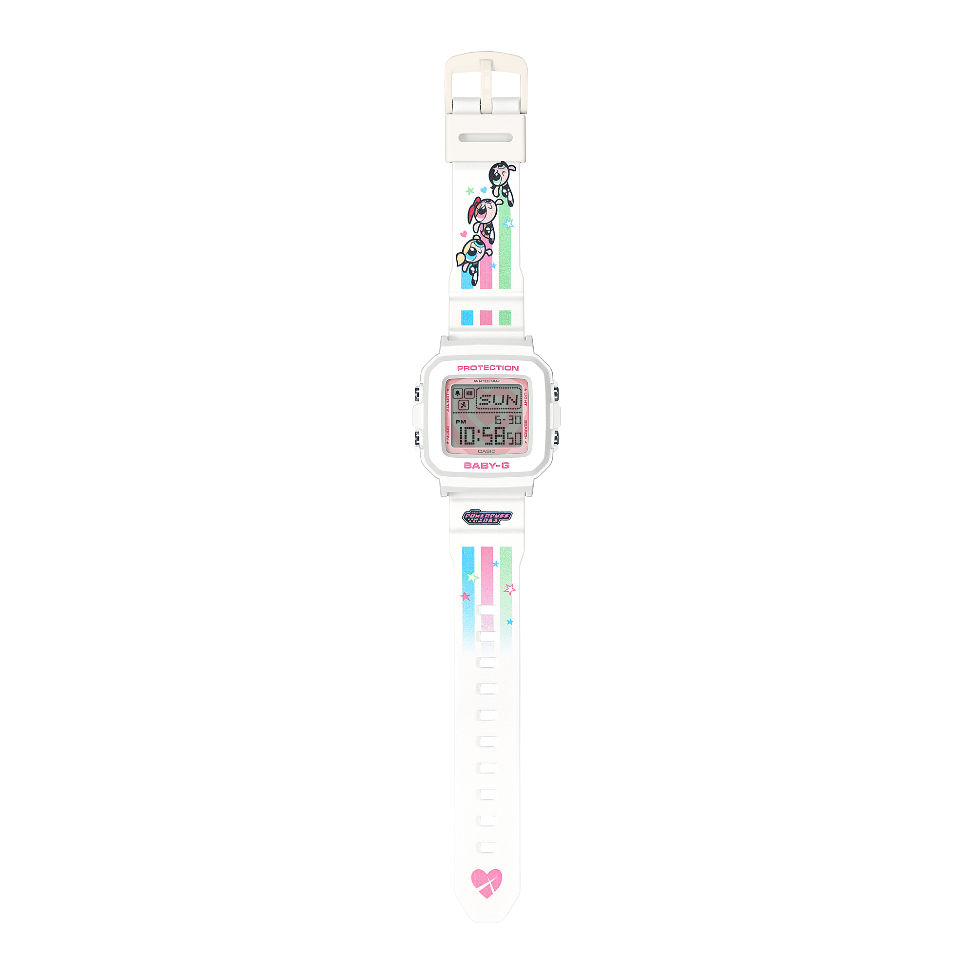 Baby G Powerpuff Girls Collaboration Resin Band Watch BGD10KPP-7D