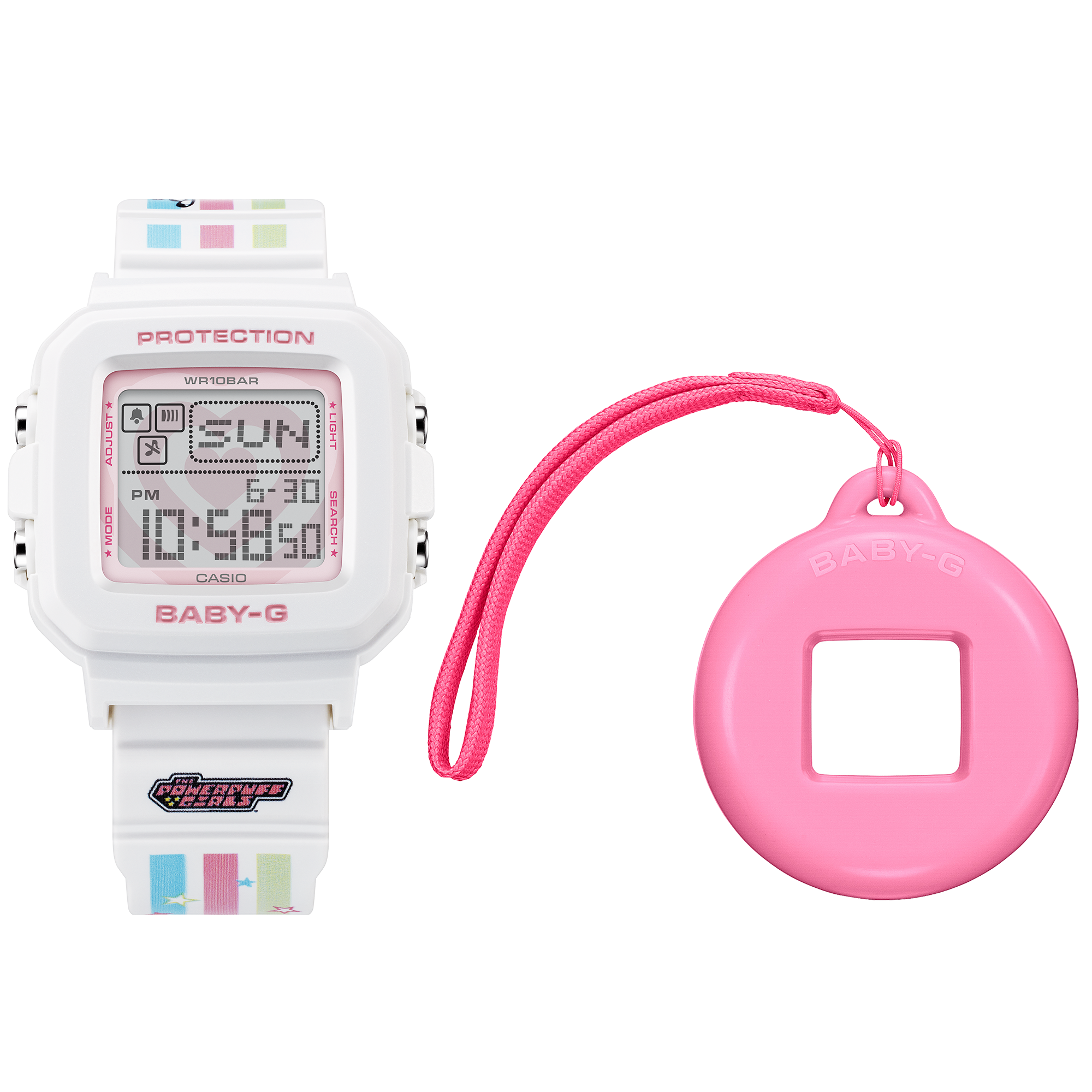 Baby G Powerpuff Girls Collaboration Resin Band Watch BGD10KPP-7D