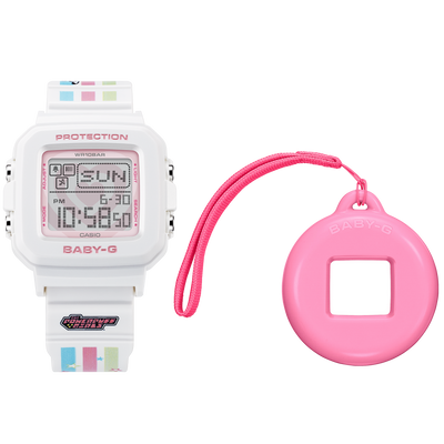 Baby G Powerpuff Girls Collaboration Resin Band Watch BGD10KPP-7D