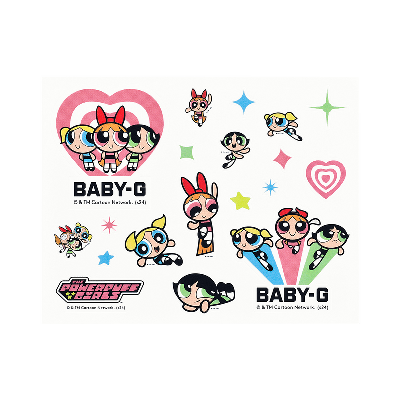Baby G Powerpuff Girls Collaboration Resin Band Watch BGD10KPP-7D