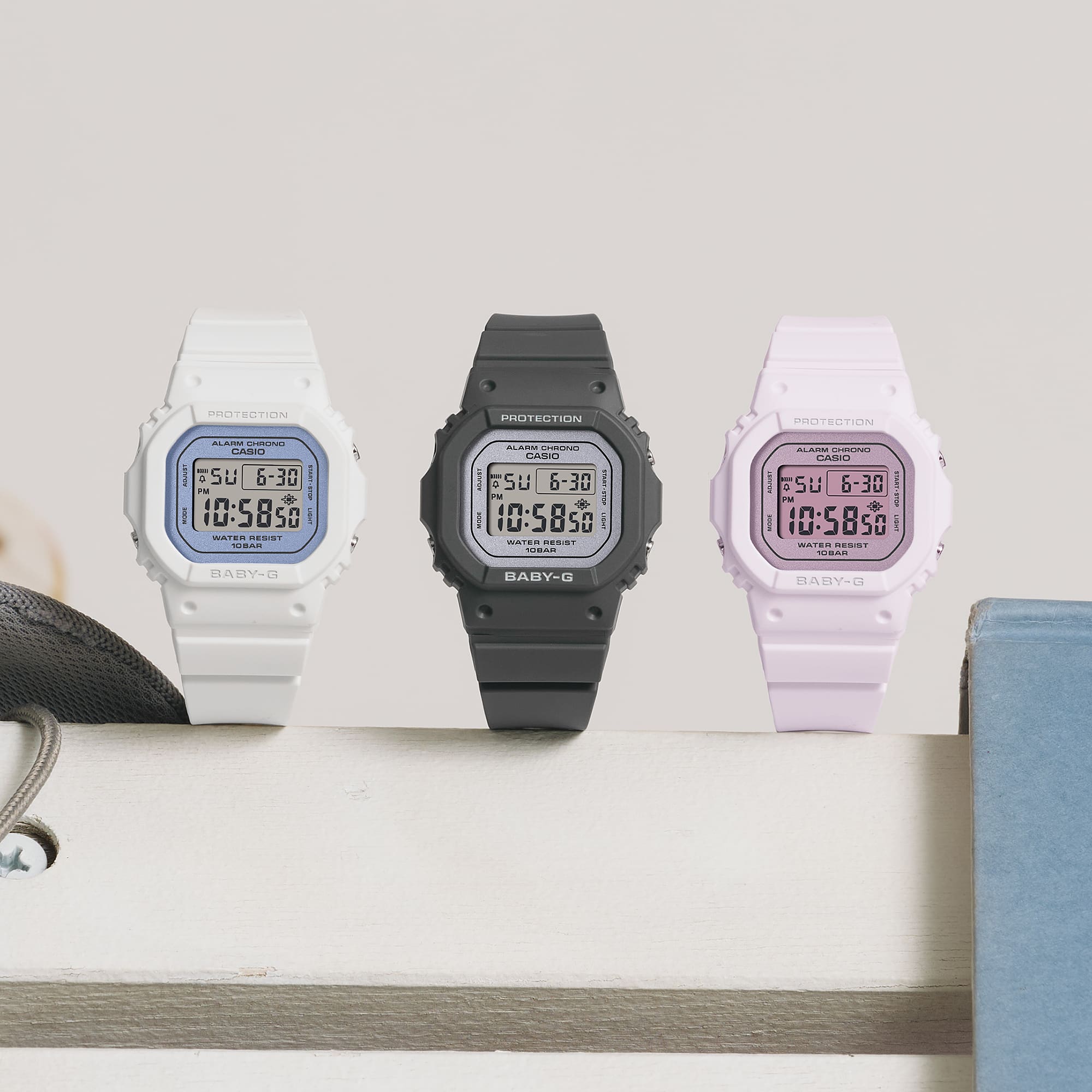 Casio Baby-G BGD565SC-2B blue women's digital watch