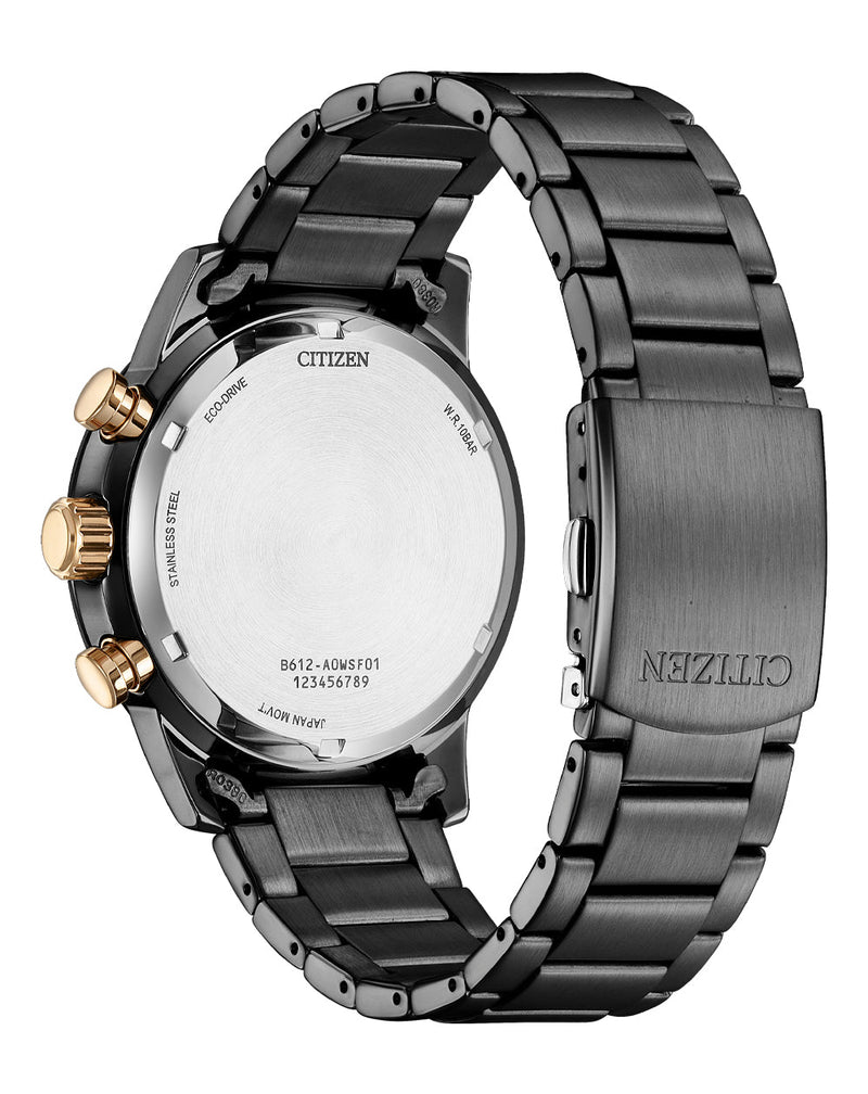 西铁城 Eco-Drive 绿色表盘不锈钢手表 CA0746-85X
