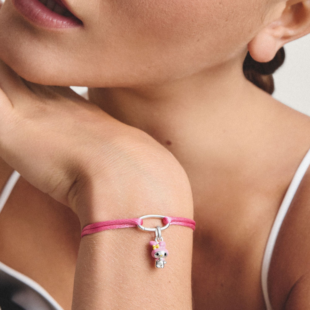 Thomas Sabo Hello Kitty My Melody Connect Charm with Yellow Bow, Silver-Plated CCC1371M CCC1371M view 2