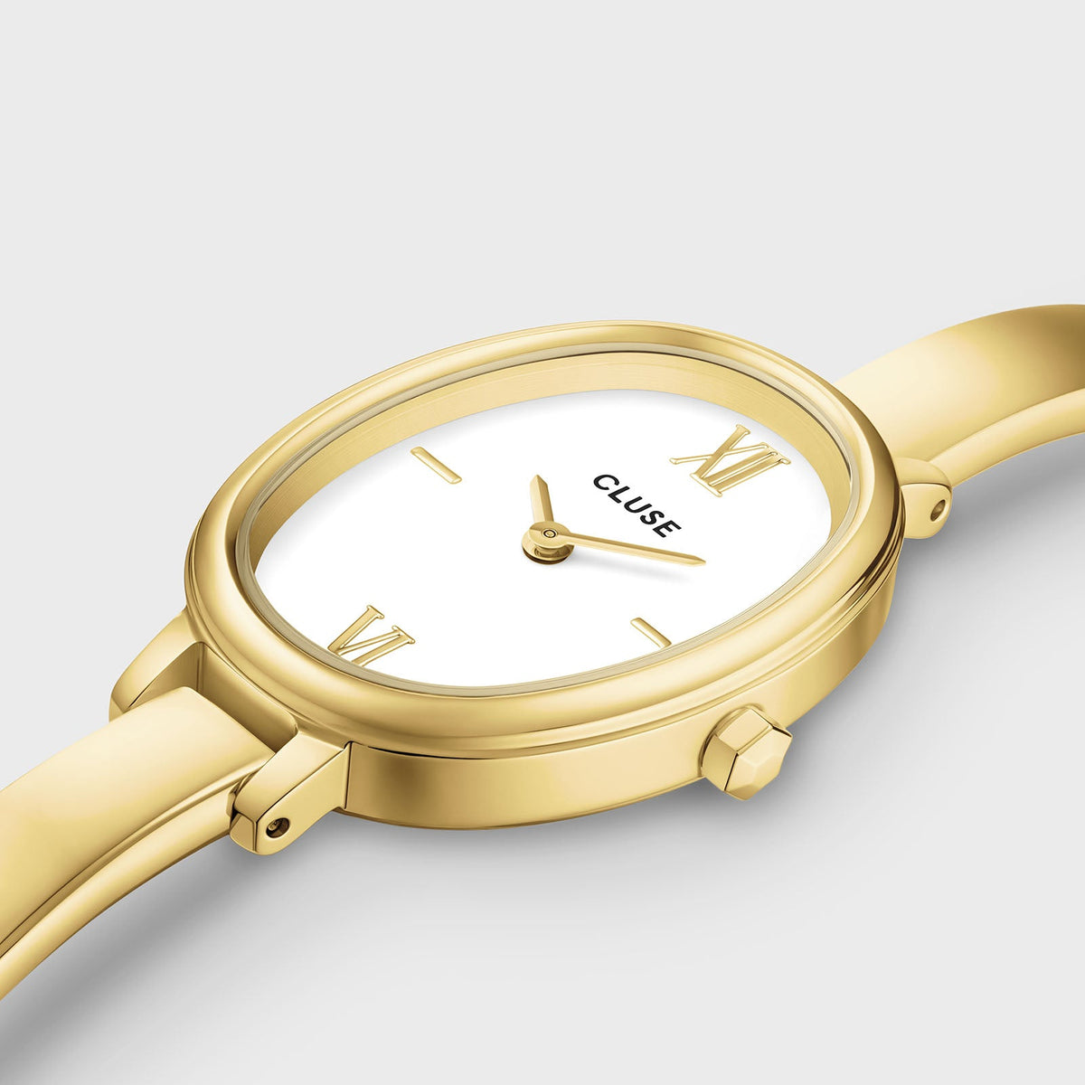 CLUSE L'Ovale Gold Gift Set CG16101 watch case detail