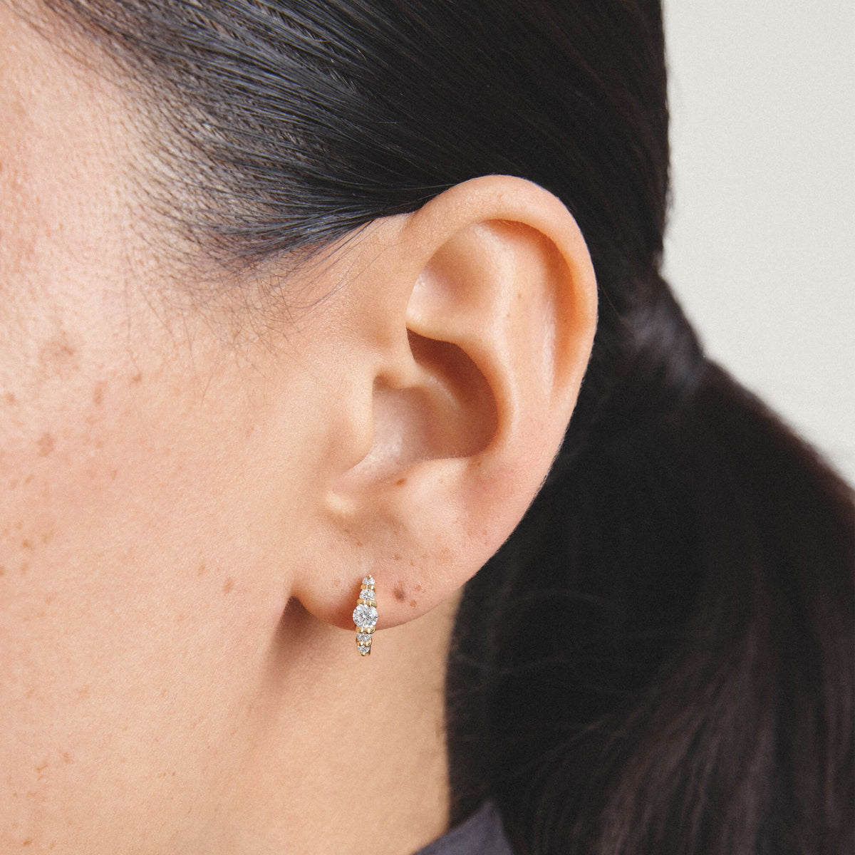 Thomas Sabo Hoop earrings with zirconia TCR778MY TCR778MY view 3