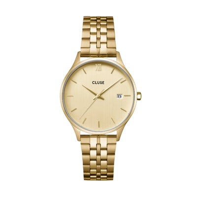 CLUSE Minuit Date 全金链式腕表 CW14301