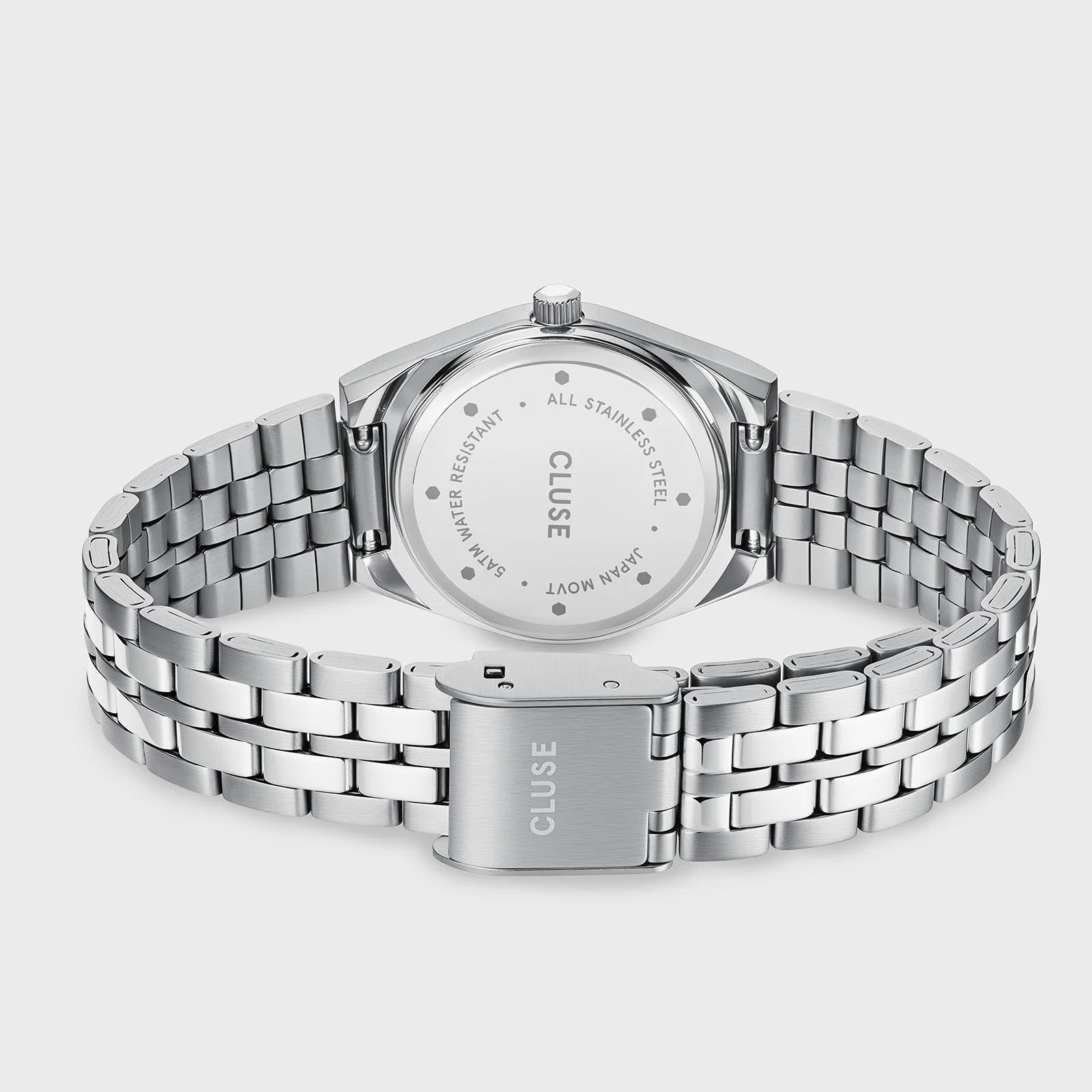 CLUSE Retro 70's Mini Stainless Steel Sage Green Dial Silver WomenWatch CW16301