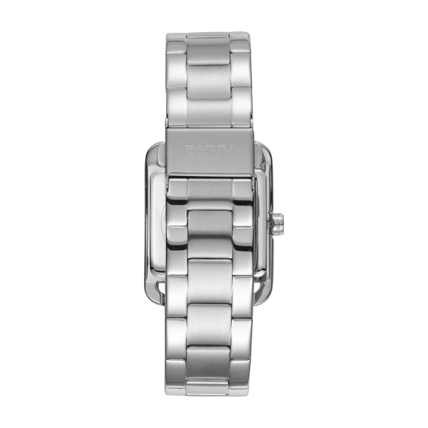 DKNY City Maxi Silver Stainless Steel Watch Pink Dial 29mm
