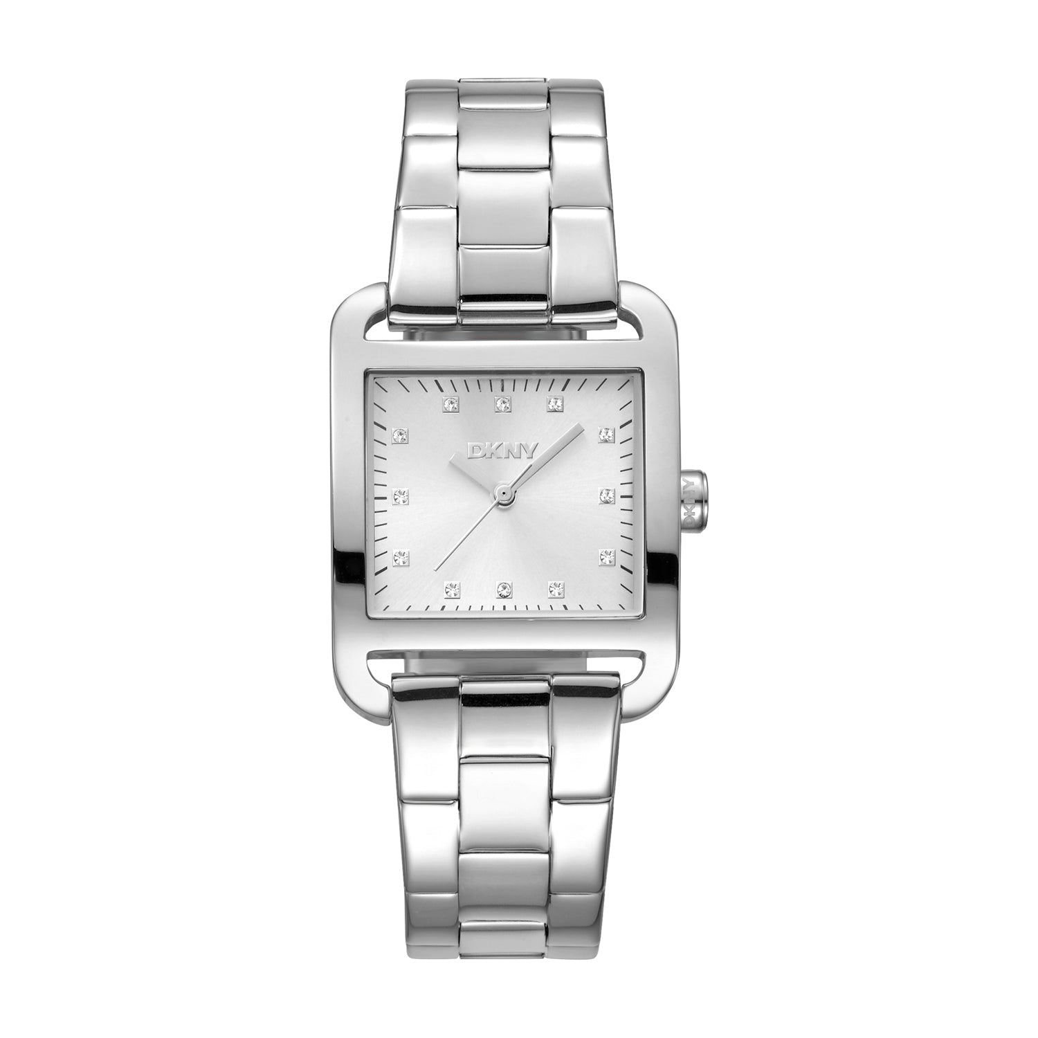 DKNY Iconic City Midi Silver Stainless Steel Womens Dress Watch