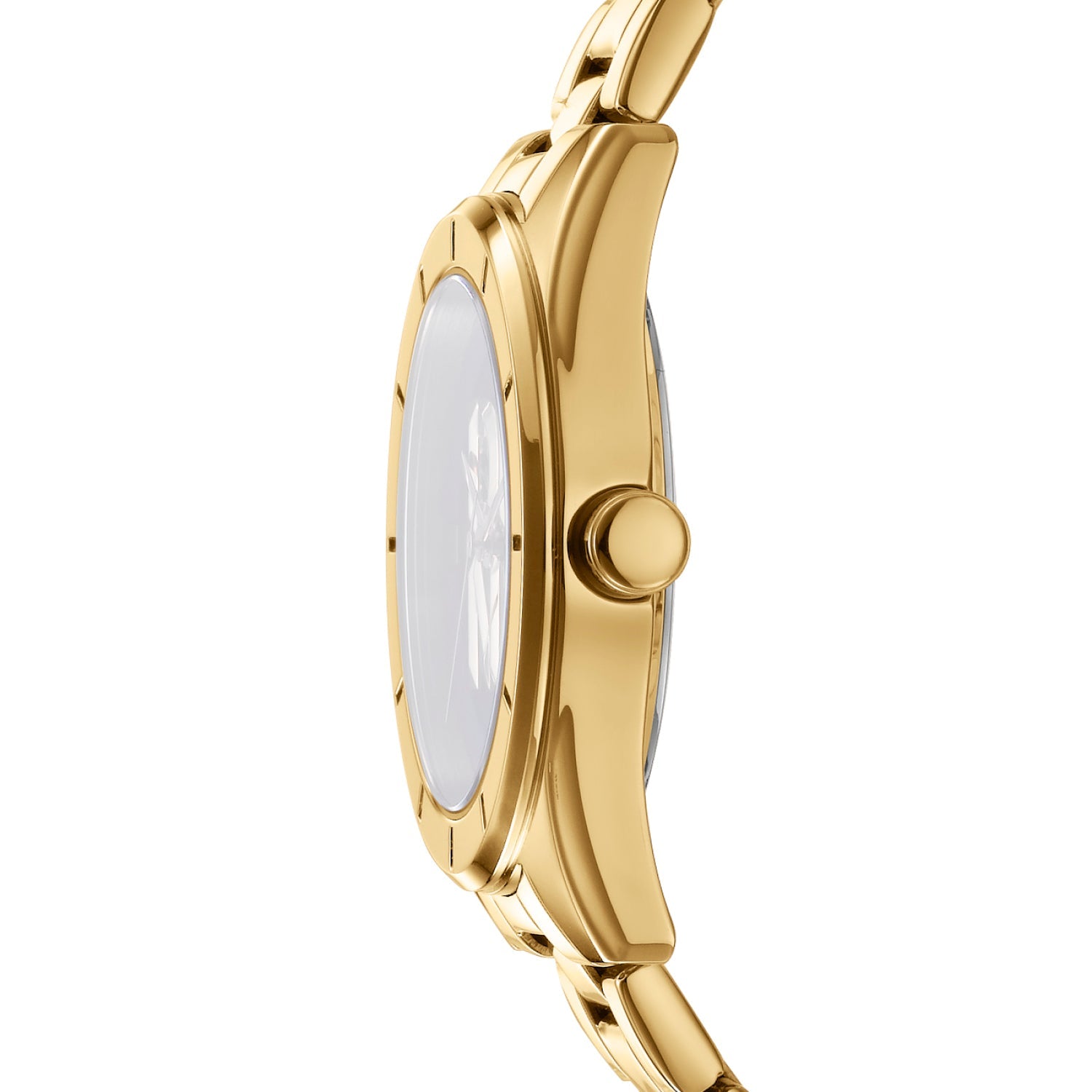 DKNY Chambers Midi Gold Stainless Steel Womens 34mm Watch Elegant