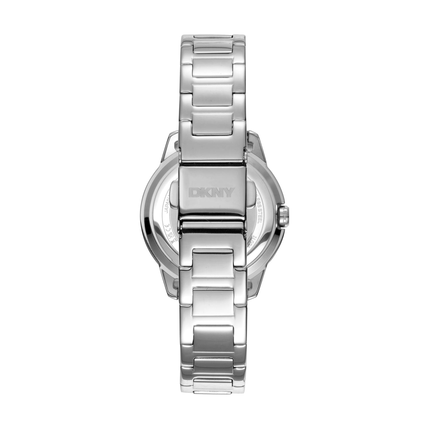 DKNY Silver Stainless Steel Park Ave Logo 30mm Womens Watch