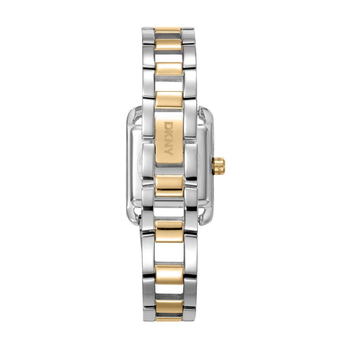 DKNY Mini Two-Tone 21x27mm Silver Dial Womens Watch + Gold Bracelet DK1L143M0055