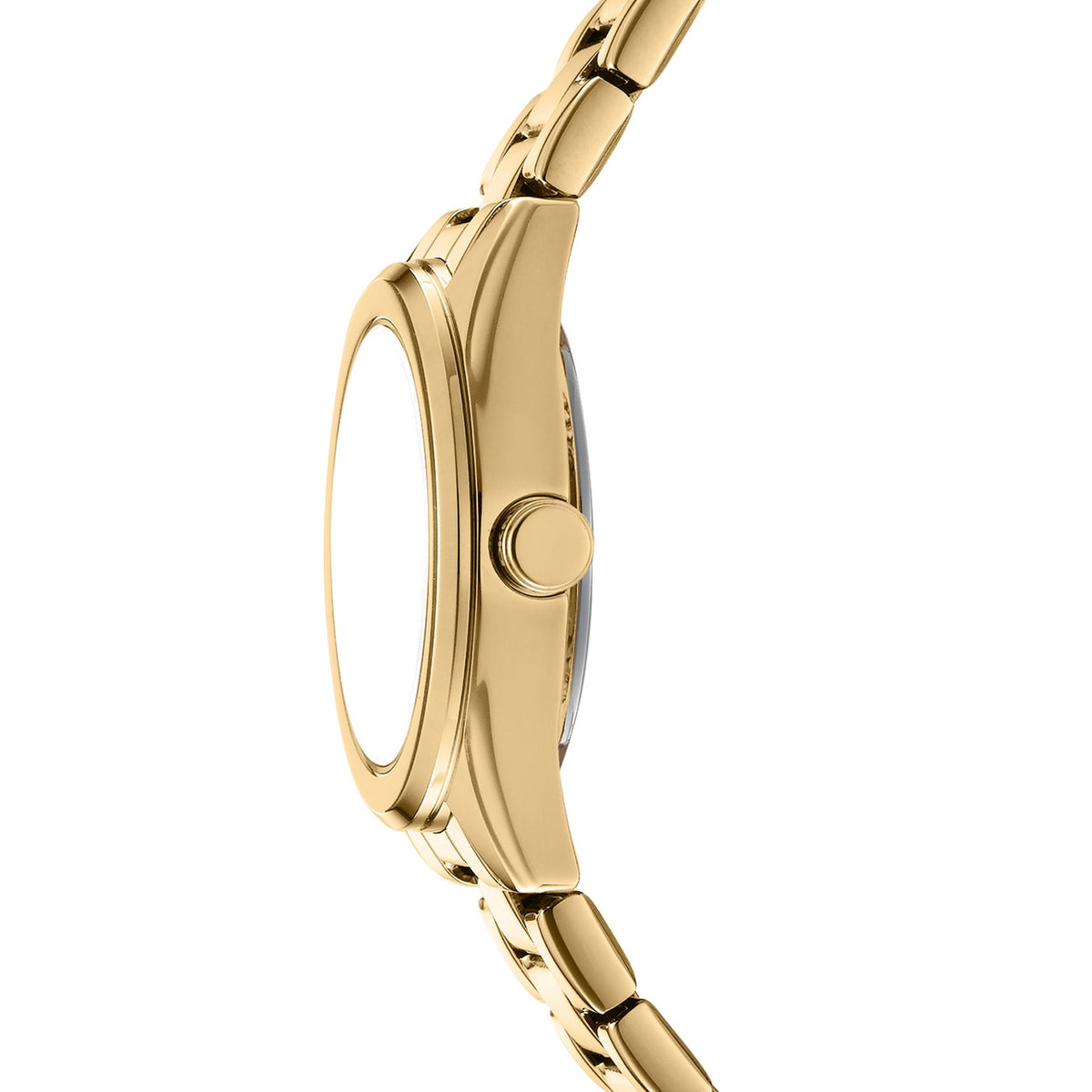 DKNY Logo Gold 28mm Green Dial Womens Watch + Gold Bracelet DK1L145M0065