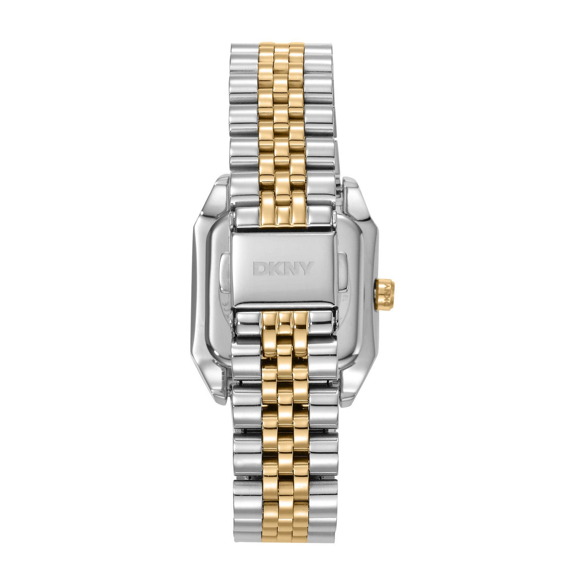 DKNY Signature Shape Two-Tone 27x34mm Silver Dial Womens Watch DK1L154M0085