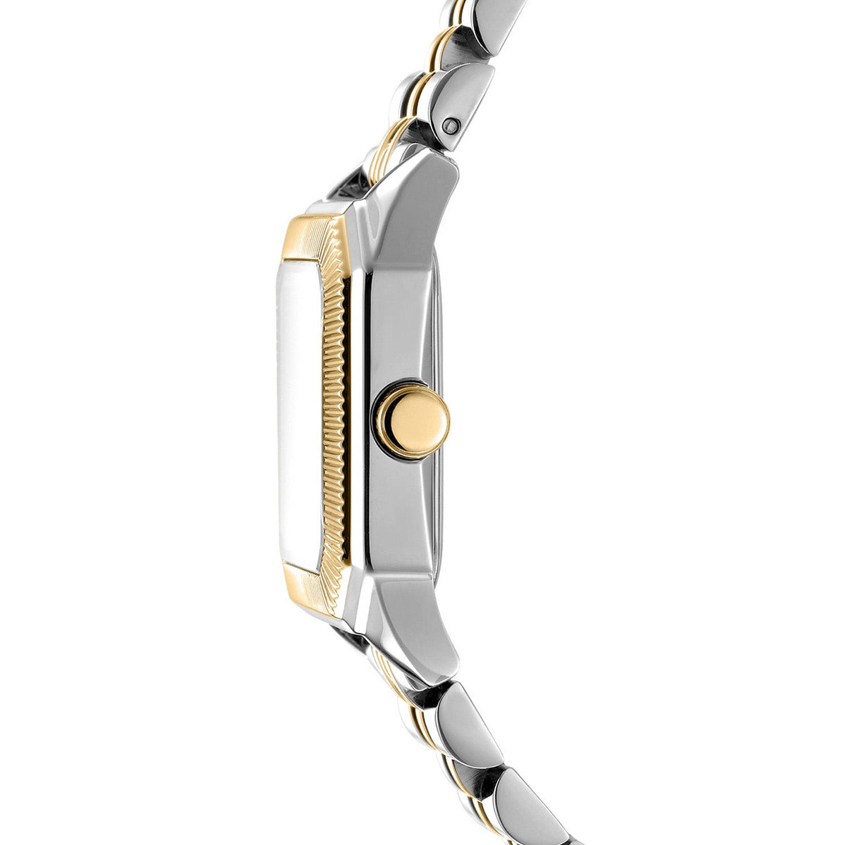 DKNY Signature Shape Two-Tone 27x34mm Silver Dial Womens Watch DK1L154M0085