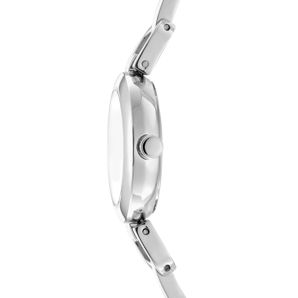 DKNY Half Bangle Silver 26mm Black Dial Womens Watch DK1L161M0035
