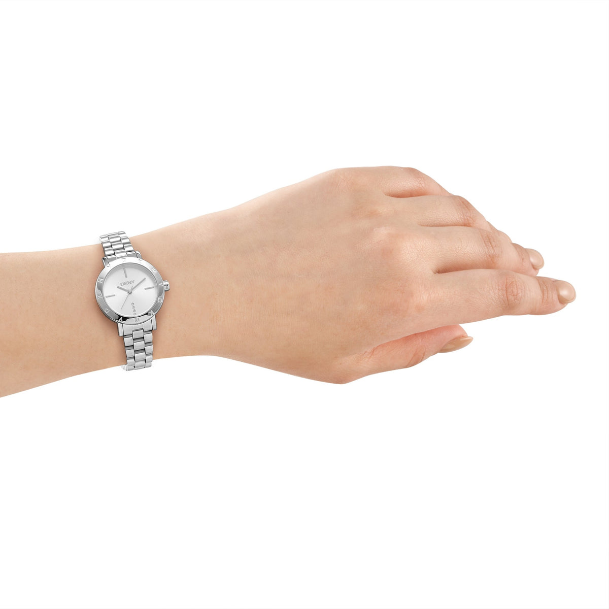DKNY Essentials Silver 28mm Womens Watch + Silver Bracelet DK1L165M0045
