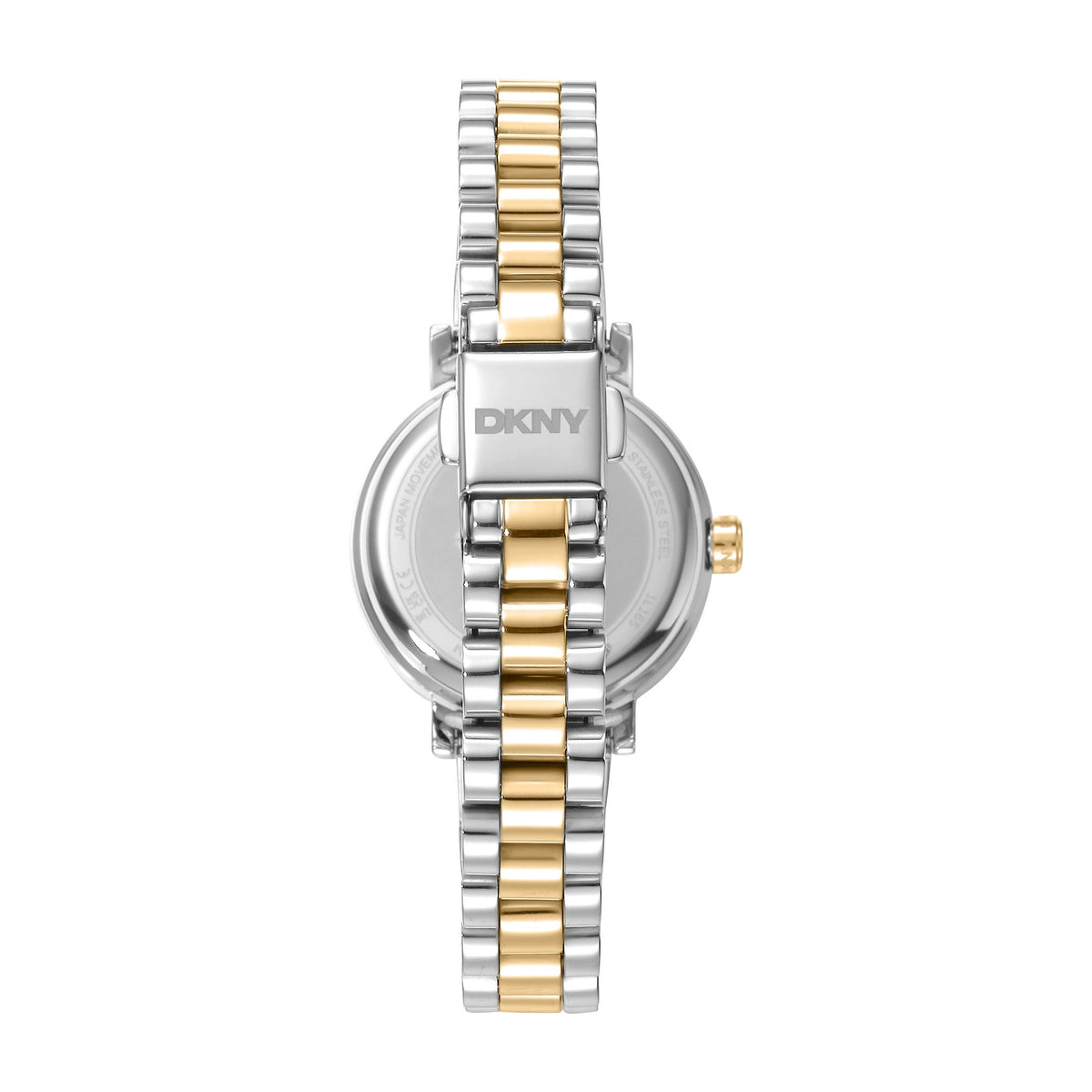 DKNY Essentials Two-Tone 28mm Green Dial Womens Watch + Gold Bracelet DK1L165M0095