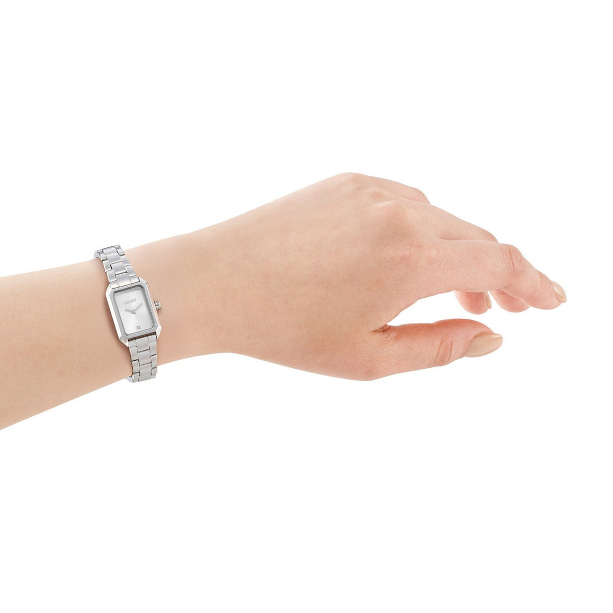 DKNY Signature Shape Silver Dial Silver Steel Womens Watch DK1L180M0045 view 4