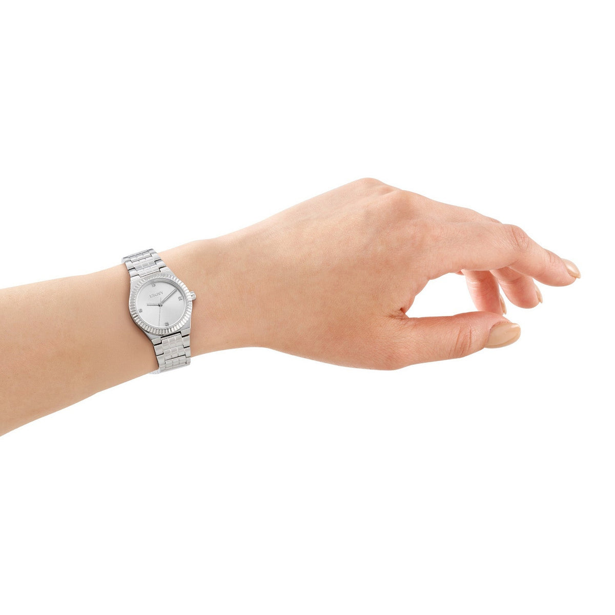 DKNY Essentials Silver Dial Silver Steel Womens Watch DK1L182M0015 view 4