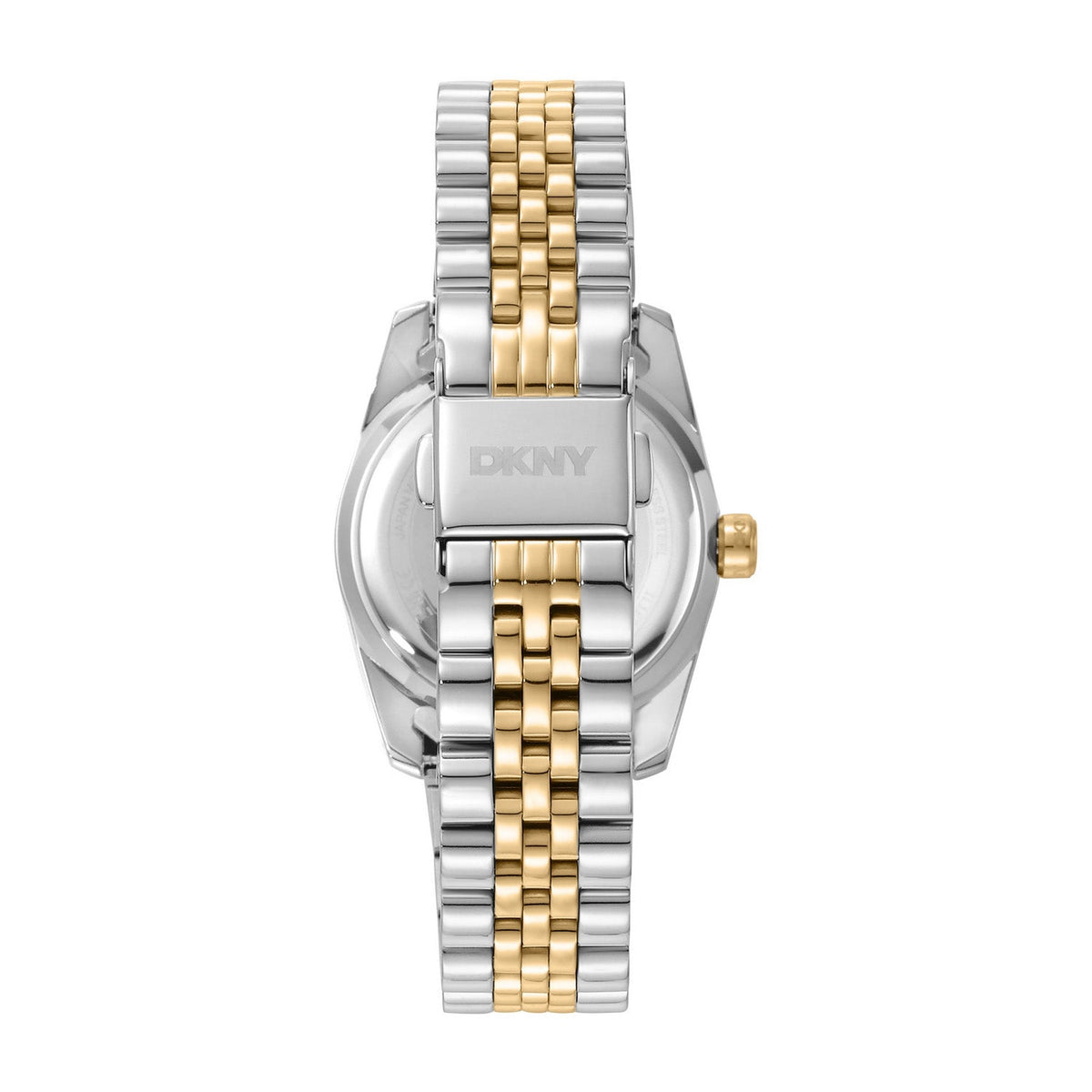 DKNY Logo White MOP Dial Two Tone Steel Womens Watch DK1L185M0265 view 2