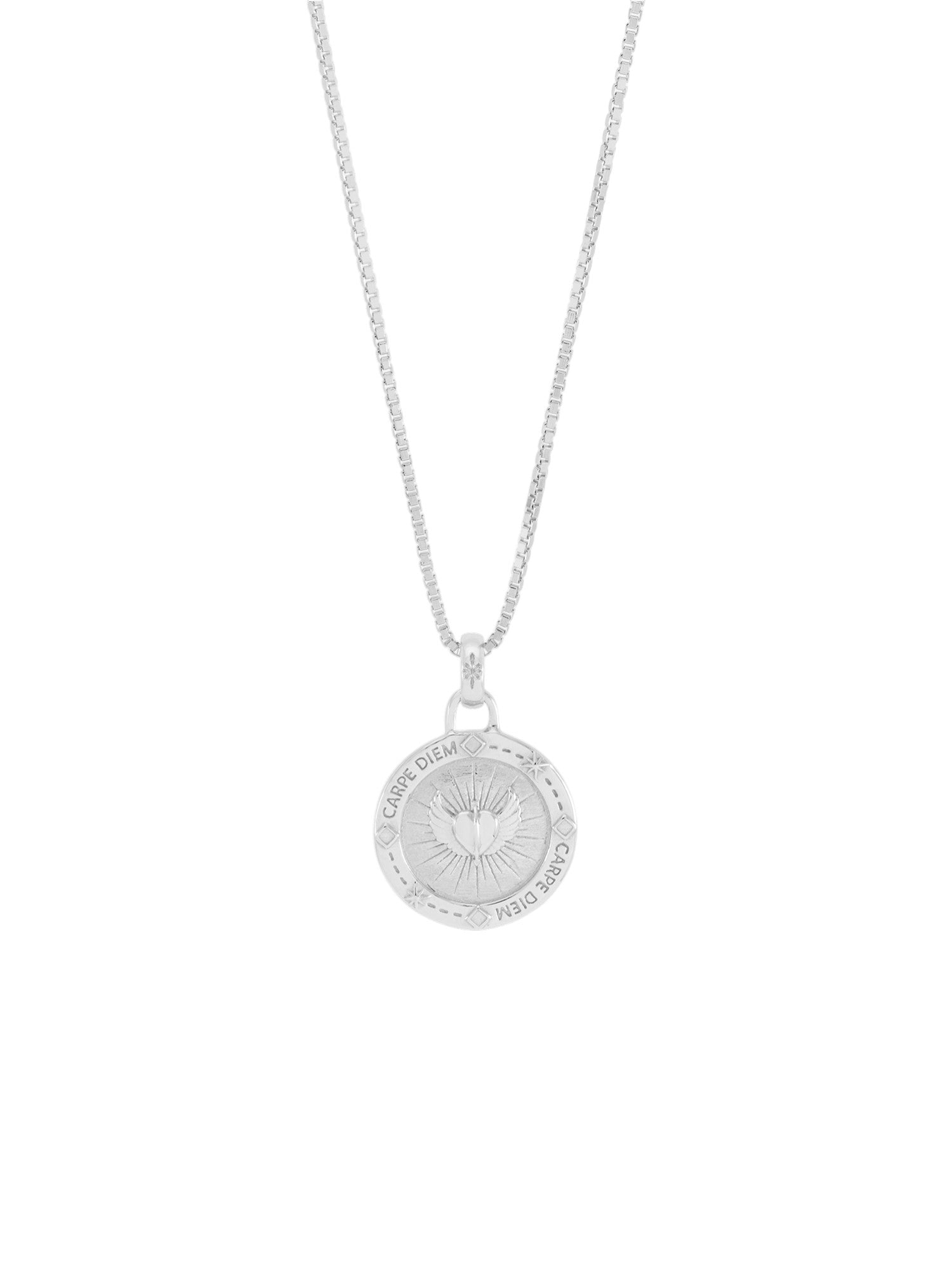 Rachel Jackson Carpe Diem Token of Love Necklace Silver