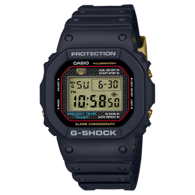 G-Shock 数字黑色橡胶表带男士手表 DW5040PG-1D