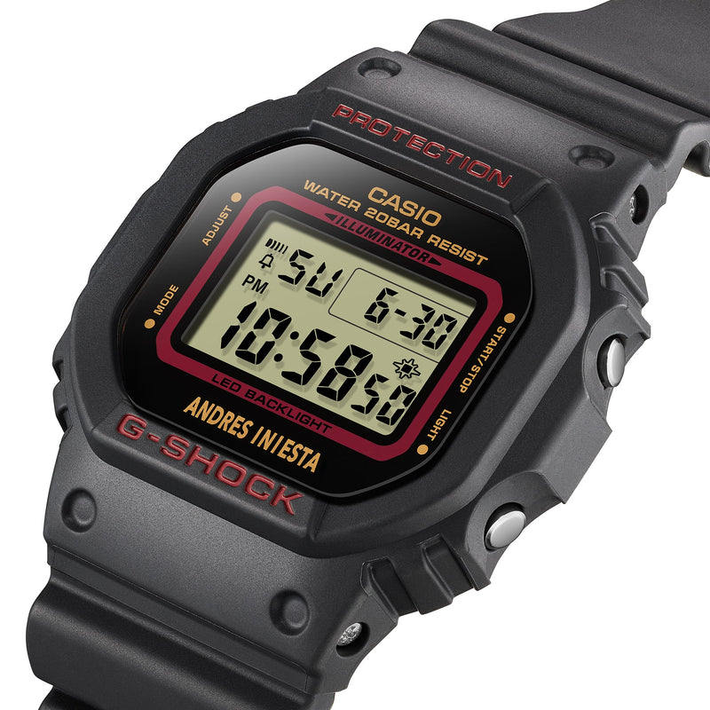 G-Shock 数字黑色树脂表带手表 DW5600AI-1D