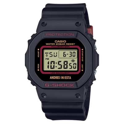 G-Shock 数字黑色树脂表带手表 DW5600AI-1D