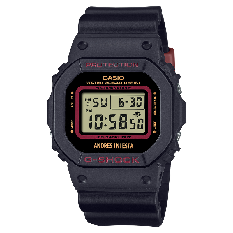 G-Shock 数字黑色树脂表带手表 DW5600AI-1D