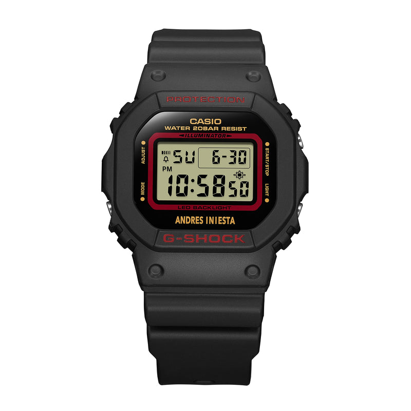 G-Shock 数字黑色树脂表带手表 DW5600AI-1D