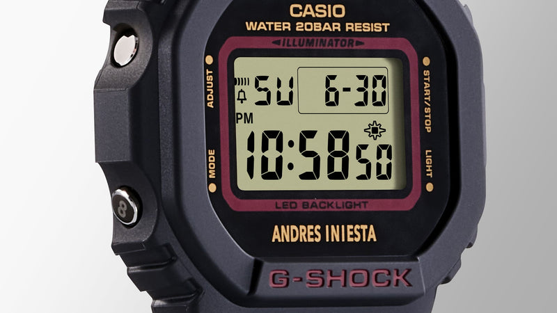 G-Shock 数字黑色树脂表带手表 DW5600AI-1D