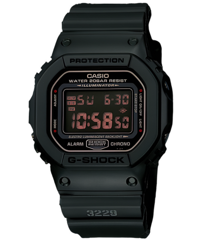 G-Shock Digital Black Dial Black Resin Band Watch DW5600MS-1D