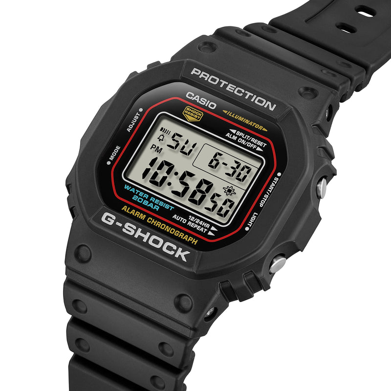 G-Shock Digital Grey Dial Black Resin Band Watch DW5600RL-1D
