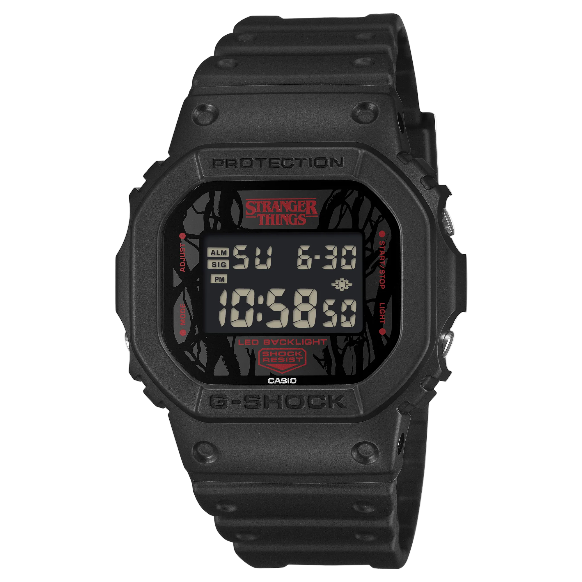 G-Shock Digital Black Dial Resin Band Watch DW5600STT-1D