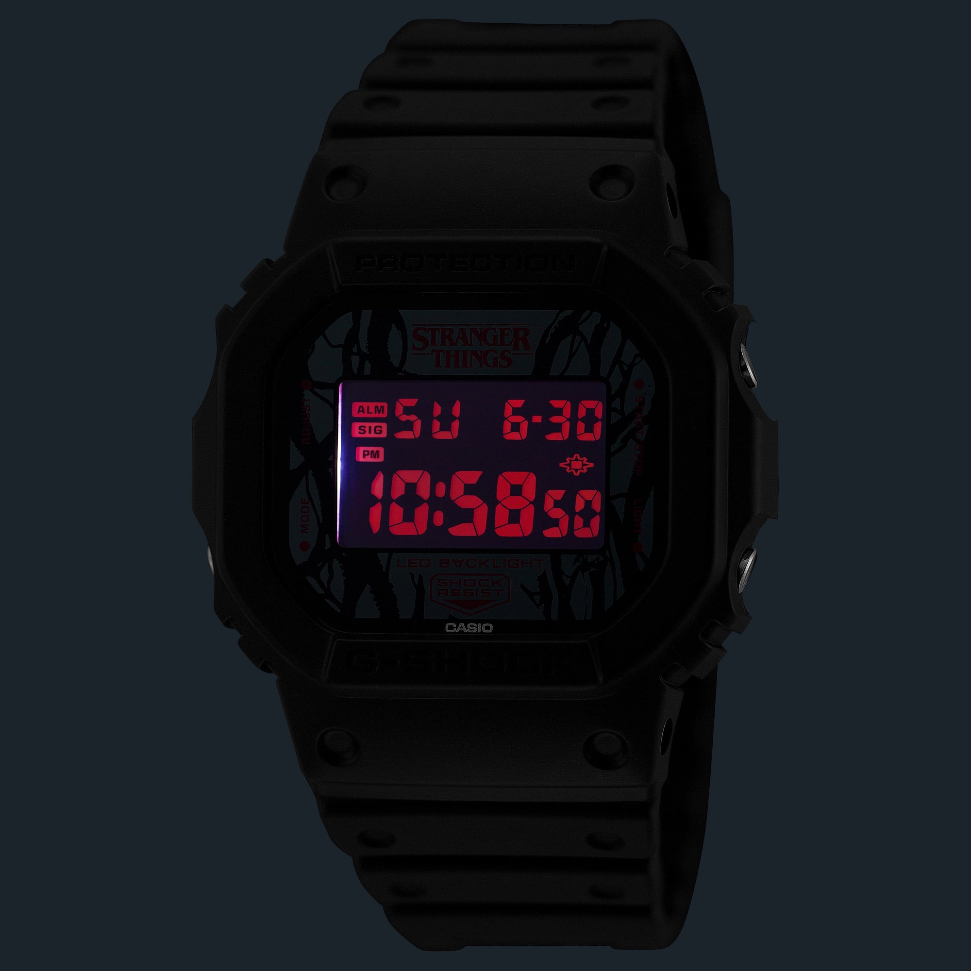 G-Shock Digital Black Dial Resin Band Watch DW5600STT-1D