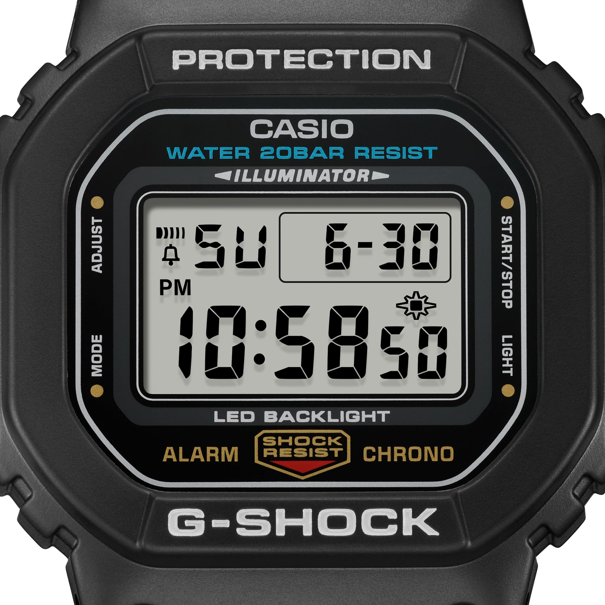 G-Shock 5600 Series Black Resin Band Watch DW5600UE-1D